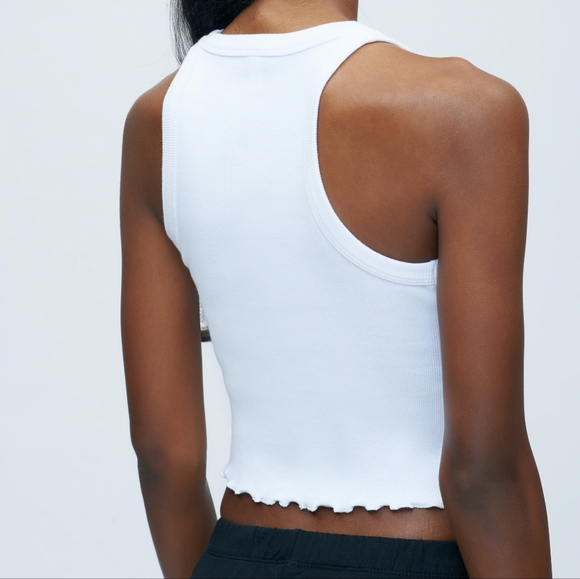 Kotn High Neck Cropped Tank Top - Picture 4 of 6